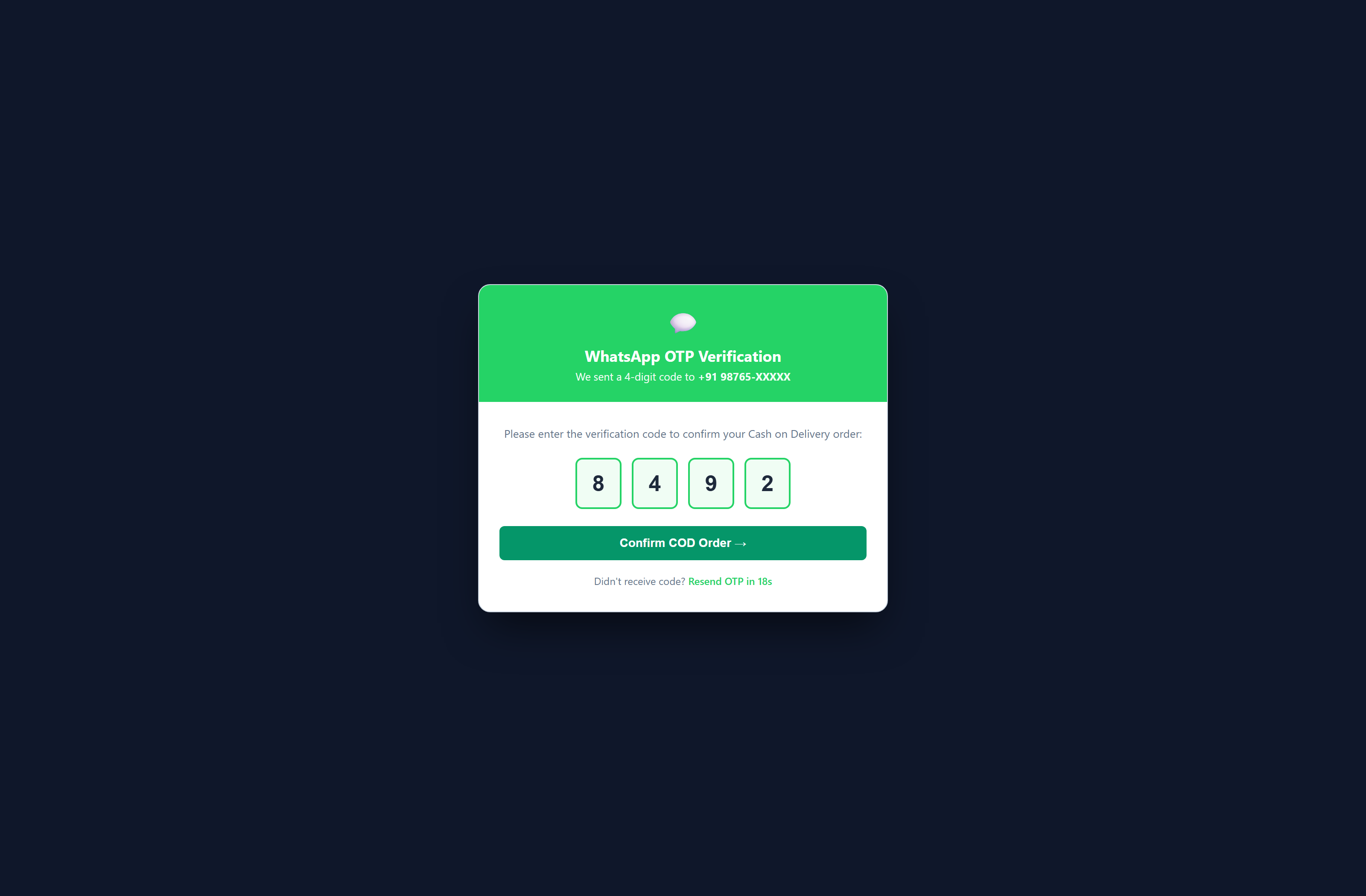 PayShield COD WordPress Admin Dashboard